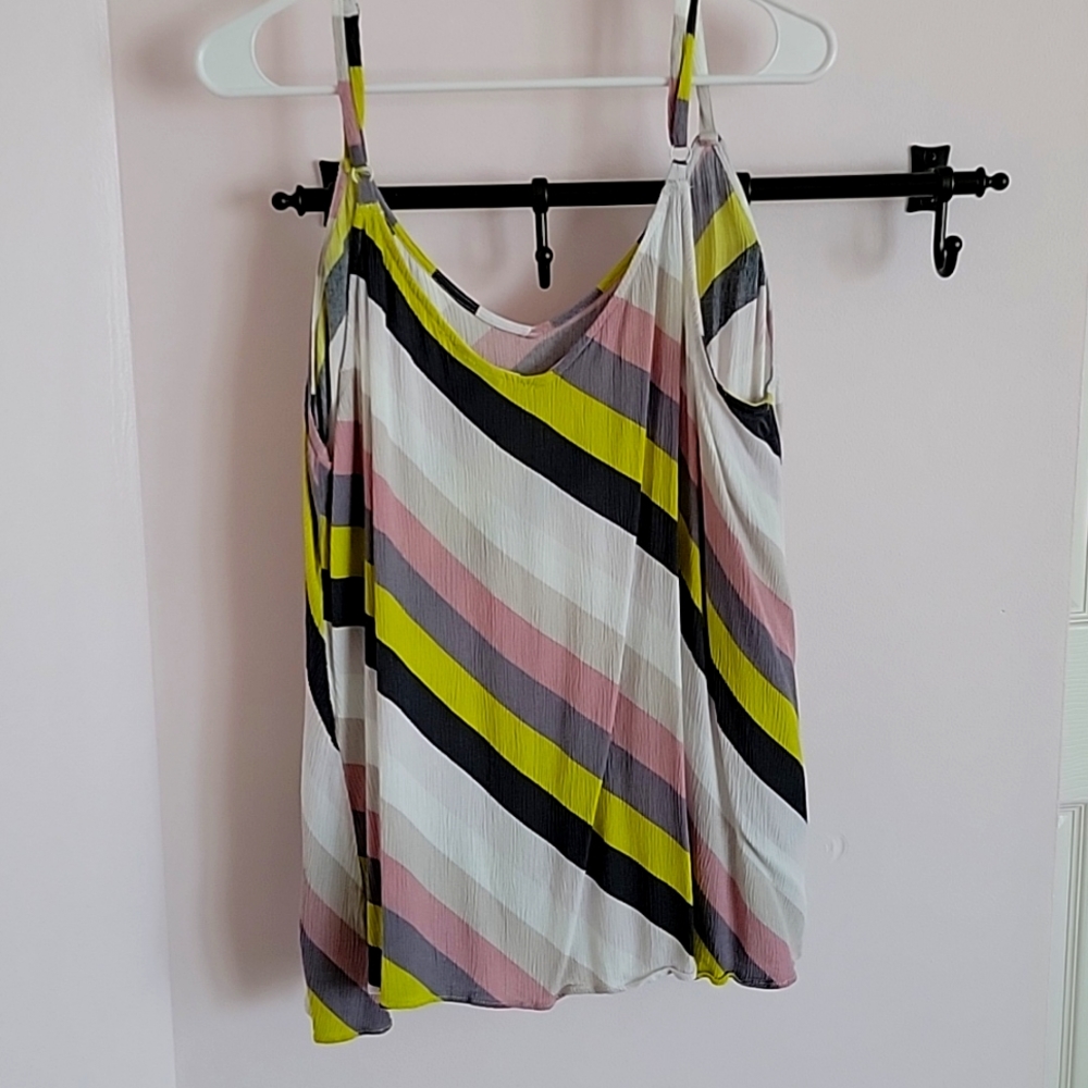 Torrid size 2 tank top multi color stripes
